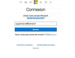 Creez un compte sur MSN